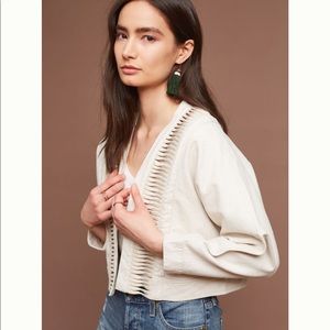 Anthropologie cropped ladder jacket
